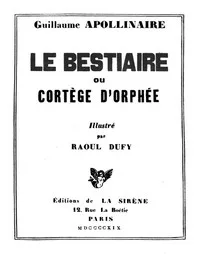 Le bestiaire: ou, Cortège d'Orphée