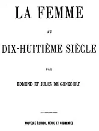La femme au dix-huitième siècle