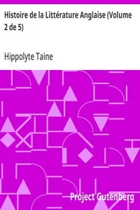 Histoire de la Littérature Anglaise (Volume 2 de 5)