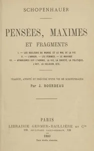 Pensées, maximes et fragments