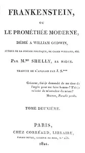Frankenstein, ou le Prométhée moderne Volume 2 (of 3)