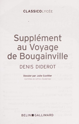 Supplément au voyage de Bougainville