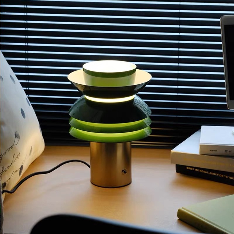 Lampe de Table Verre Vintage Française
