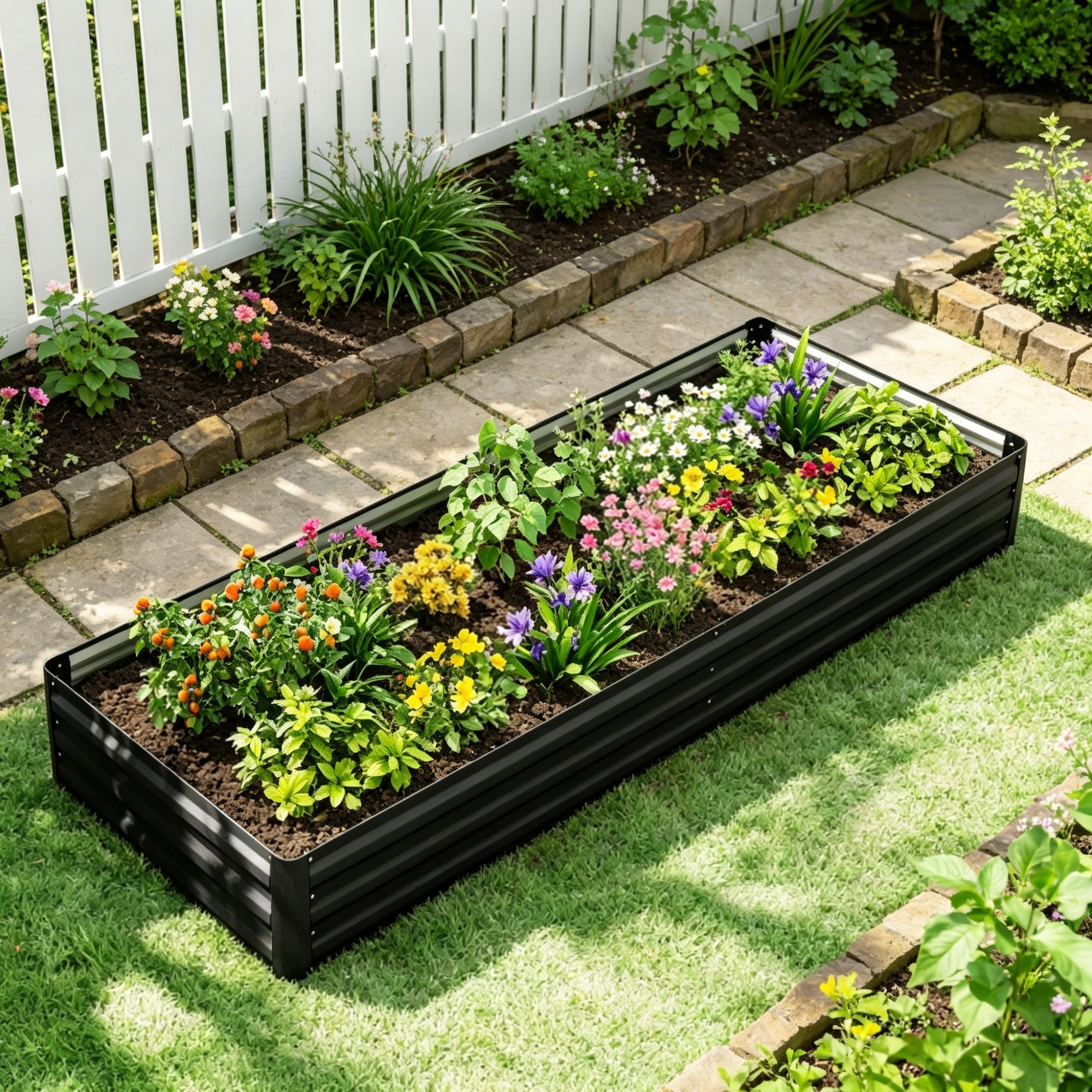 Carré Potager Surélevé Galvanisé