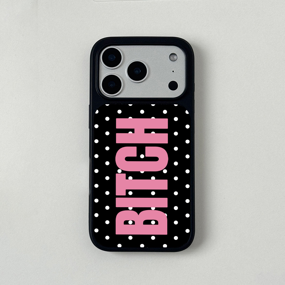 Coque Magnétique Pois Blancs